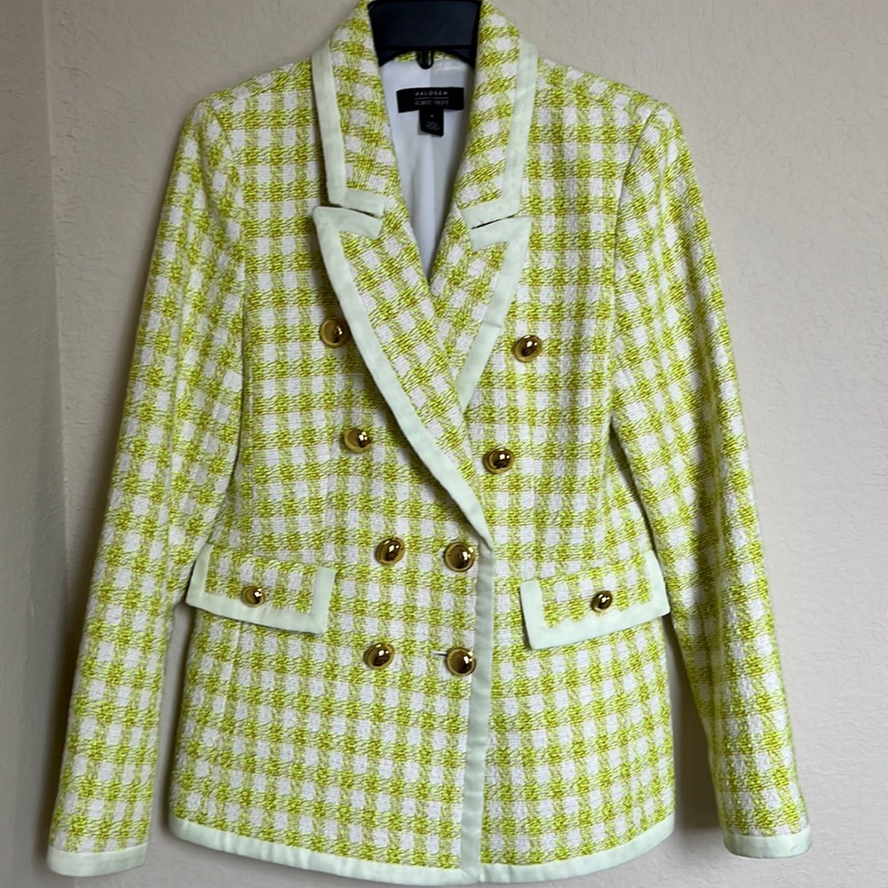 Halogen x Atlantic Pacific Green Blazer